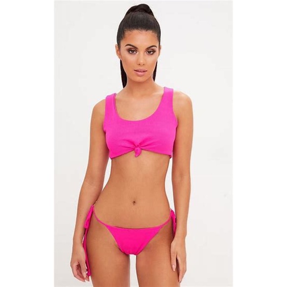 Raisins Swim Raisins Pink Sexy Fringe Swimwear Bikini Bottoms